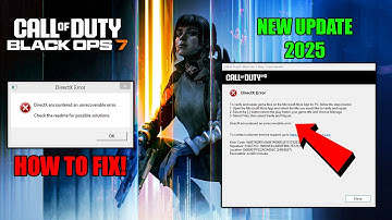Hoe u de Call of Duty: Black Ops 7 Cod25-Cod.exe-fout en DirectX-crash kunt oplossen!