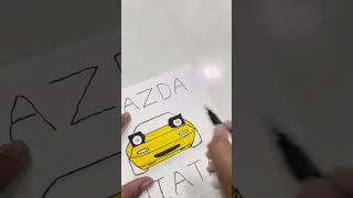 Tutorial: Mazda Miata ❤️🔥 (#Drawing #Trending #Car #Edit #Art #Miata #Tutorial #Og_Anish! )