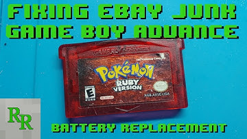 Fixing eBay Junk - Game Boy Advance Game - Replace Battery - Pokemon Ruby
