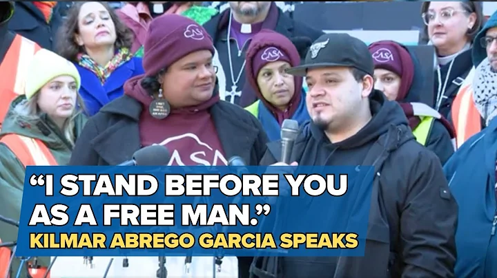 Kilmar Abrego Garcia speaks ahead of ICE check-in in Baltimore (FULL VIDEO)