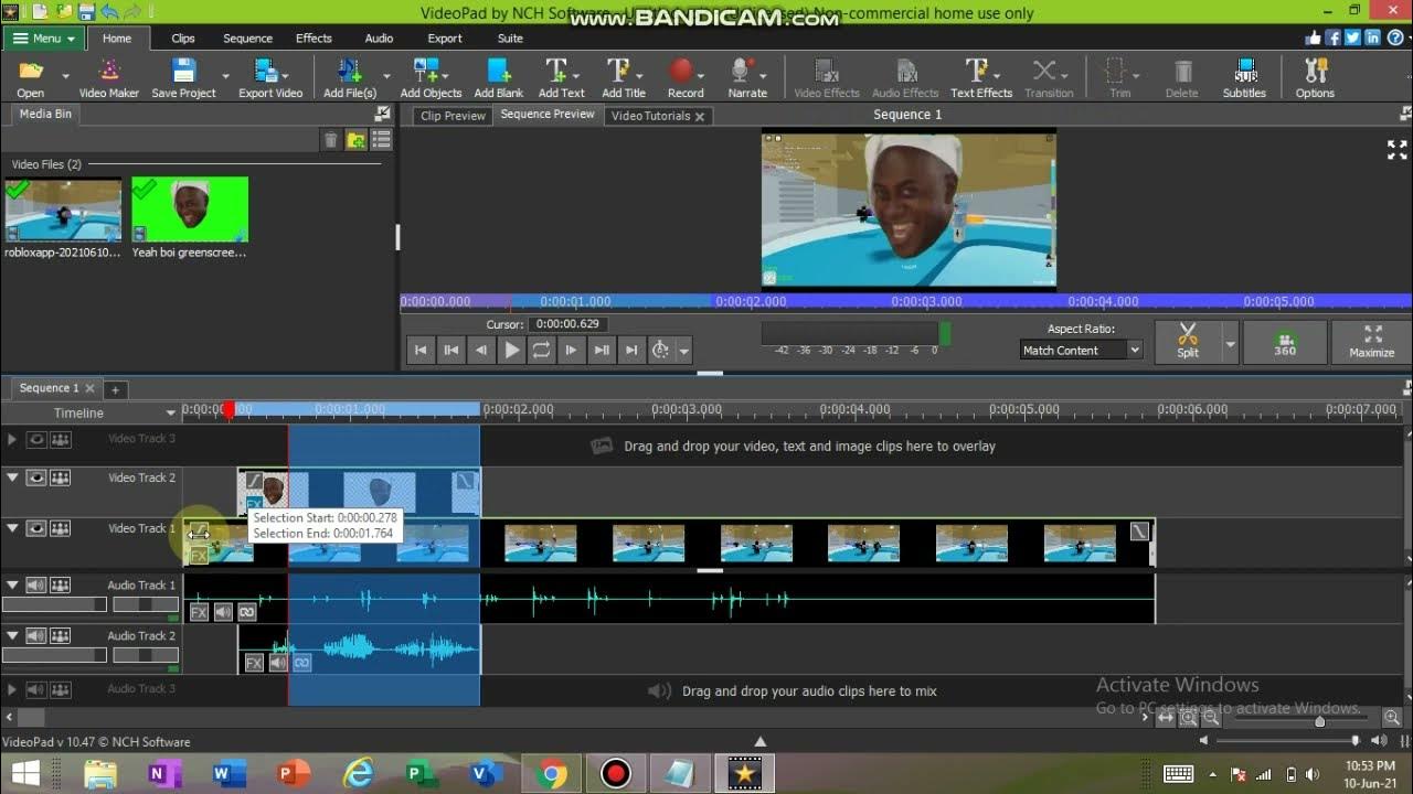 How To Use Green Screen [Only VideoPad NCH Read Description For