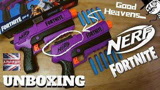 Nerf Fortnite Epic Dual Pistols Unboxing, Review. Hasbro Thought of That.