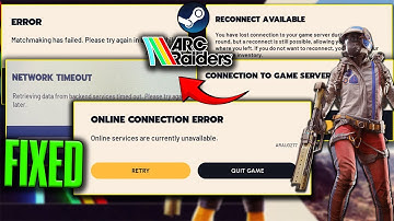 🛠️Fix ARC Raiders Connection Errors, Server Lost, Network Timeout, Matchmaking Failed & Online Error