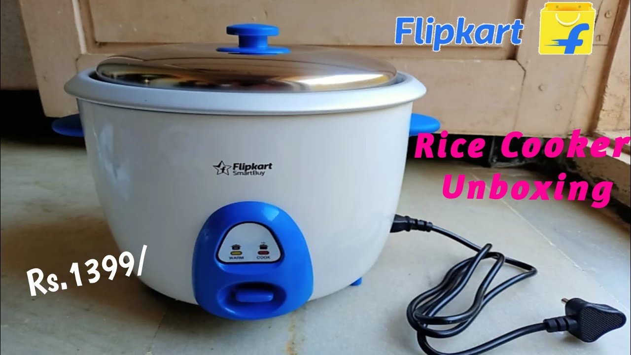 Flipkart smartbuy rice cooker unboxing & cooking process YouTube