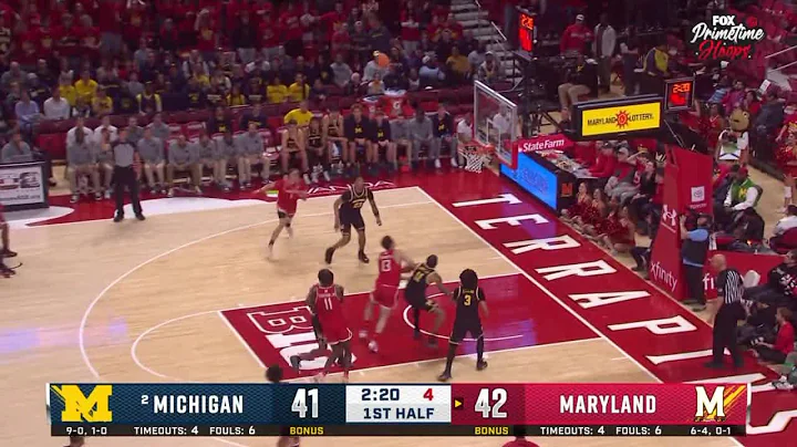 David Coit Swishes the Step-Back Three vs. Michigan | Maryland Basketball