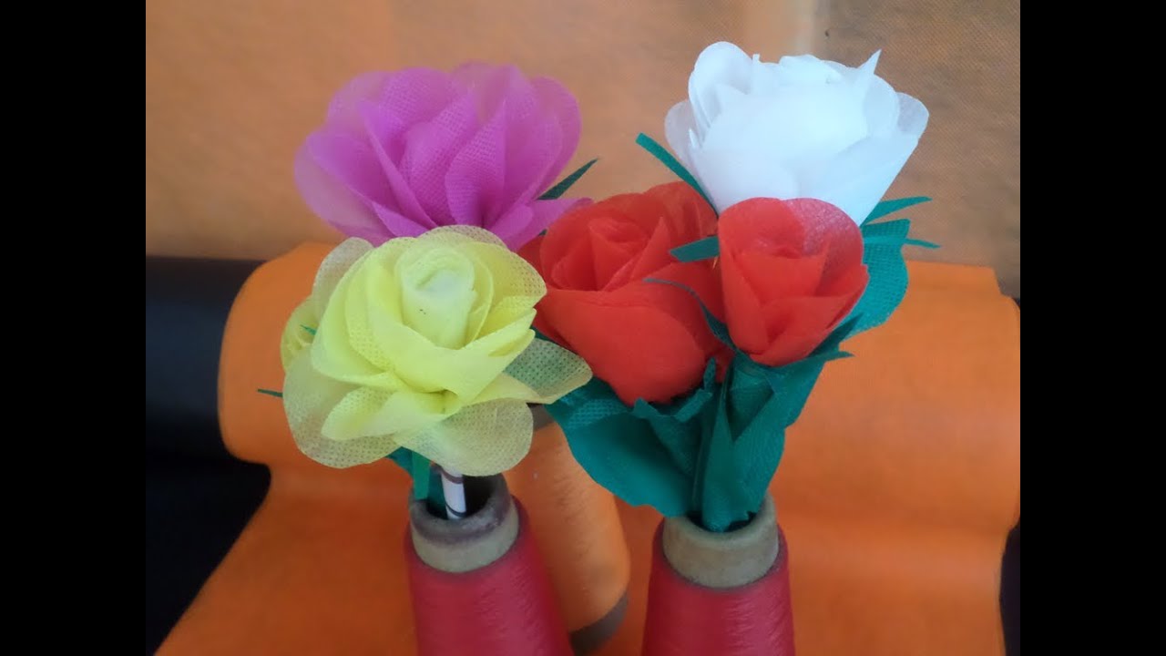 Rosa de TNT - passo a passo