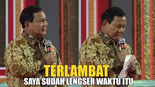 Pak Prabowo Nunduk BICARA INI - SERING DIKRITISI BAHKAN DIEJEK, SAYA TAHU ITU