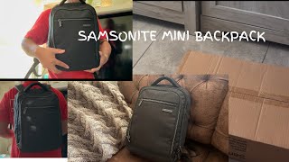 Unboxing and Review Samsonite Modern Utility Mini Laptop Backpack Charcoal Heather One Size