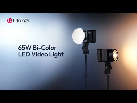 Професійне портативне накамерне світло Ulanzi EC65 65 Вт Bi-Color 2700-6500К CRI 95+ для стримів та виїзних зйомок, видео 1