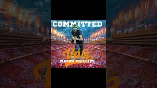 My favorite football player!!! #University of Tennessee #Mason Phillips 