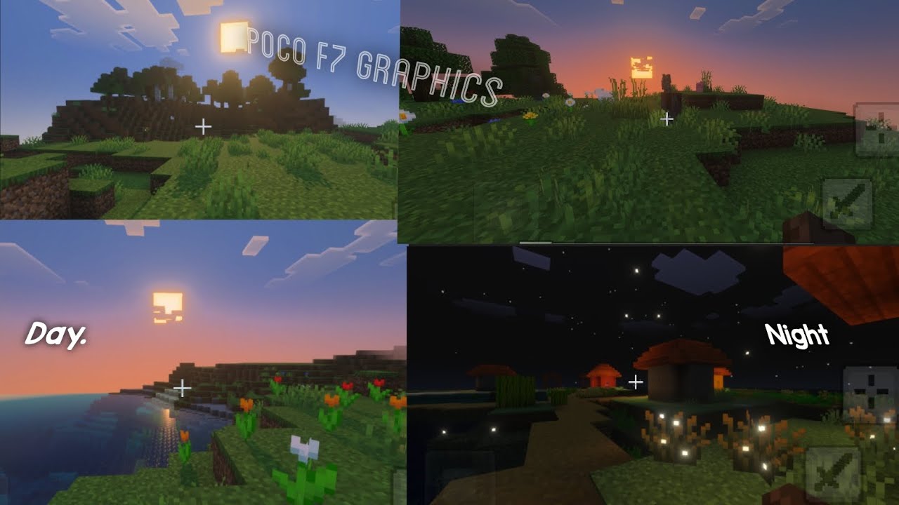 Minecraft Vibrant visuals on Poco F7 Relastic nostalgic game Mobile graphics 