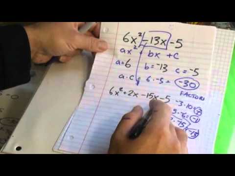 Padro Math-  Factoring Quadratic Expressions (Part 2- More Difficult Probs)