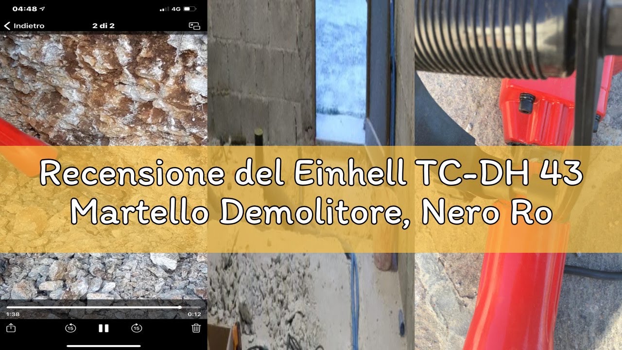 Recensione del Einhell TC-DH 43 Martello Demolitore, Nero Rosso