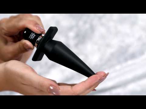 Черная анальная пробка с вибрацией Delicious Fullness Vibrating Butt Plug 14 см