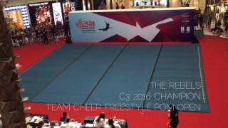The Rebels C3 2016 Champion - Team Cheer Freestyle Pom Open