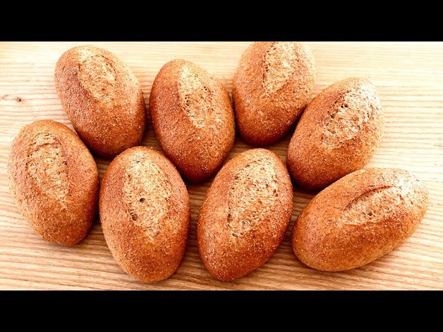 Panecillos integrales 100% - Caseros - Receta fácil - YouTube