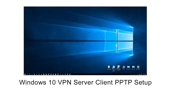 Windows 10 VPN Server Client PPTP Setup
