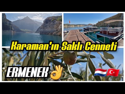 Karaman Ermenek | Baraj'da Tekne Turu | Zeyve Pazarı | Tam bir Saklı Cennet Çıktı | Şelaleler 🇳🇱🇹🇷👌