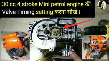 4 stroke Mini petrol Engine Valve Timing Setting | Mohit Sagar | Hindi |