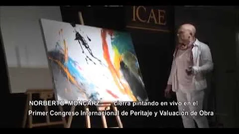 Norberto Moncarz pintando en vivo