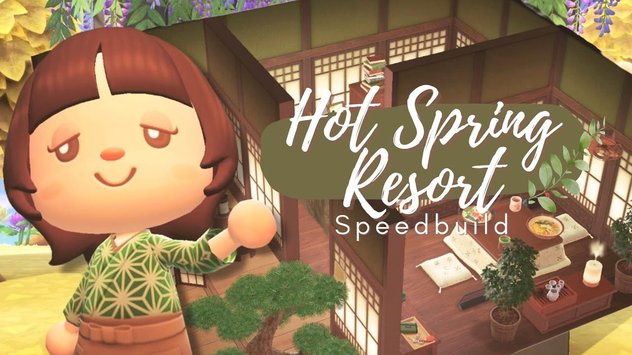 Relaxing Hot Spring Resort Mallary's Vacation Home Speedbuild (ACNH