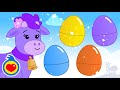 Huevos de Pascua Gigantes con Sorpresas y La Vaca Lola de Colores #2 | Aprendiendo con Plim Plim