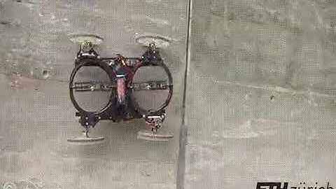 A wall climbing drone