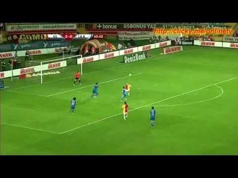 Milan Baros scores incredible goal while lying on ground and completed hattrick 26.09.2010