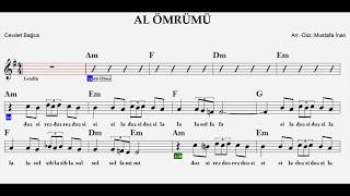 AL ÖMRÜMÜ--Em--(Play Along)--:Guitar,Flute,Oboe,Keyboard,Violin,Ney,Melodica,Bağlama(Saz). Resimi