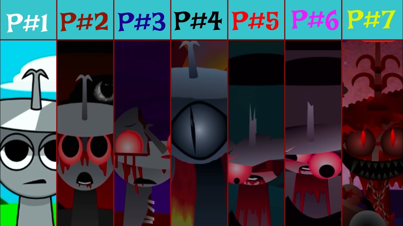 Sprunki CLUKR evolition phase 1 VS 7 🔥 