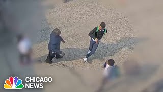 shows moment Chicago police officer shoves a 14-year-old boy officer charged