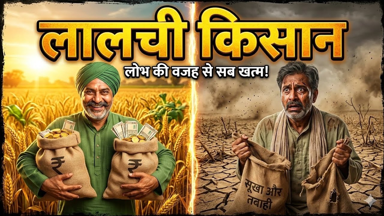 जब लालच ने सब कुछ छीन लिया 😲 | लालची किसान की सीख देने वाली कहानी