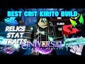 *META* Best Crit Kirito/Kriatu Build in Universal Tower Defense!! ( Roblox )
