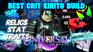 Meta Best Crit Kiritokriatu Build In Universal Tower Defense Roblox