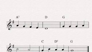 Free Easy Violin Sheet Music Au Clair De La Lune Youtube