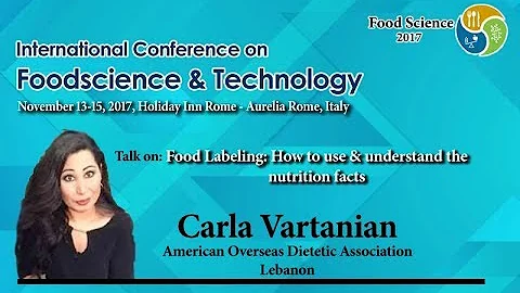 Carla Vartanian | Food Science & Technology Confer...