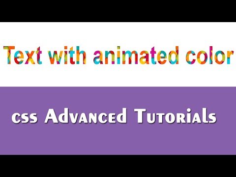 Text With Animated Color using css animation | CSS Advanced Tutorials | csPoint