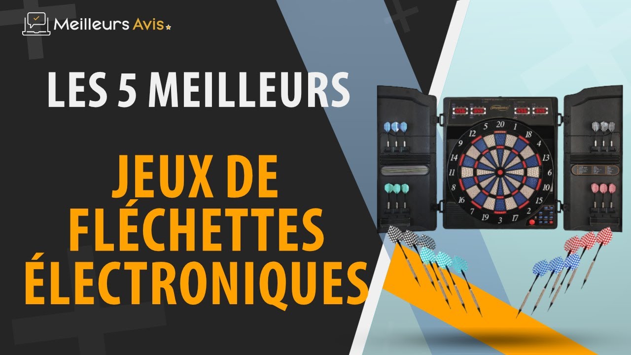 Cible jeu de fléchettes électronique refermable 27 jeux 8 joueurs