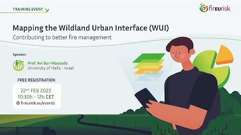FirEUrisk Training 2 - Mapping the Wildland Urban Interface