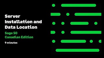 Sage 50 --Canadian Edition- Server Installation & Data Location
