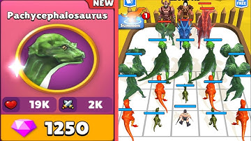 New Pachycephalosaurus Dinosaur - in Merge Master Dinosaur Monster Max Level of Upgrade Big Dinosaur