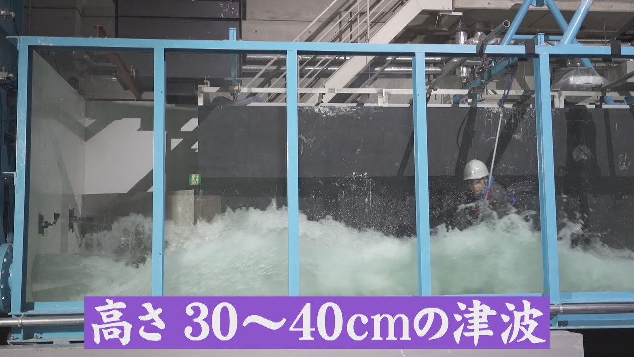津波は30cmでも驚異です。