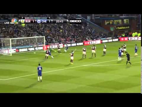 AMAZING CHELSEA GOAL - Andre Schurrle goal vs Burnley & Fabregas assist (HD) (ENGLISH COMMENTARY)