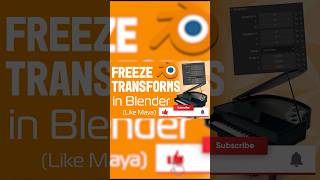 Freeze transforms in Blender, explained by an ex-Maya user. #mayatoblender #learnblender