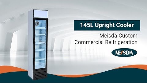 Meisda 145L slim vertical beverage display cooler merchandiser