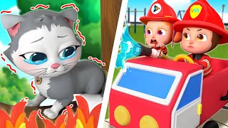 Fire Truck, Police Car, Ambulance Song 🚒🚓🚑 and More Nursery Rhymes &amp; Kids Song | Rosoo Song