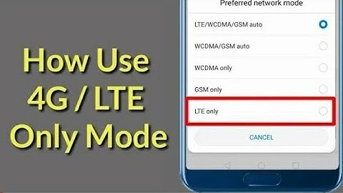 How To Enable 4G/ LTE Only Mode On Any Android 2019 - Trick