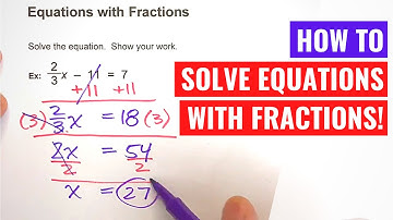 Solving Algebra Equations with Fractions in them