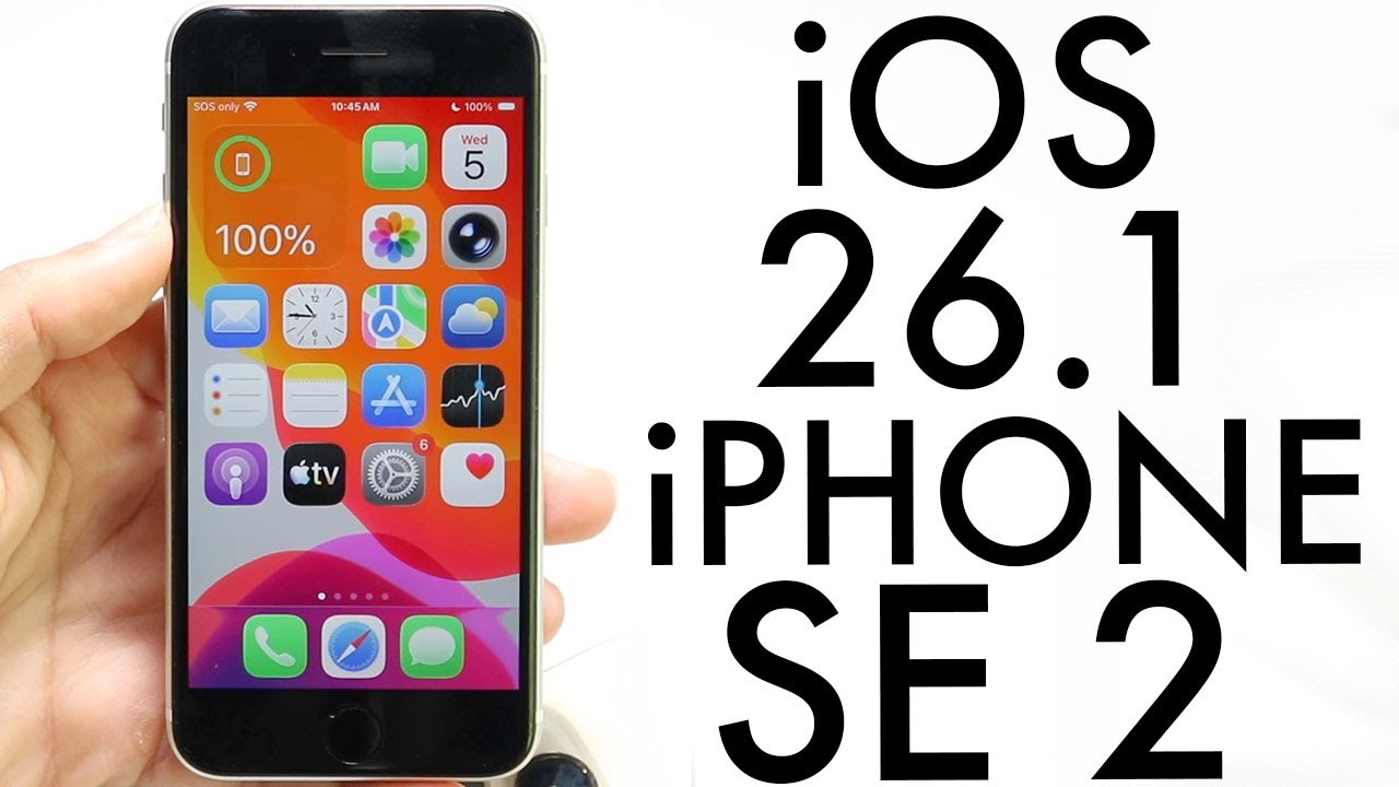 iOS 26.1 OFFICIAL On iPhone SE (2020)! (Review) - YouTube