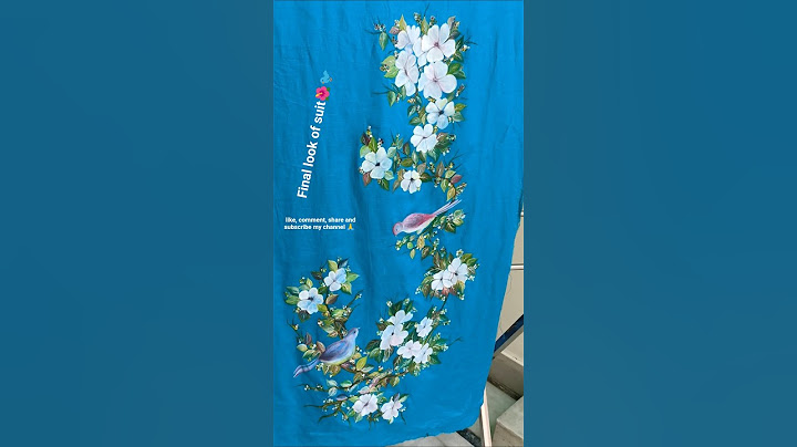 Fabric painting on clothes ♥️♥️🖌️Explore the idea of acrylic painting 🌺🐦#shortsfeeds #shorts s#birds